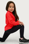 Áhkká - Tights Winter Fleece Tights Kids - Svart