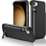 Coque Batterie Pour Samsung Galaxy S23, [5000mah] Chargeur Rechargeable Batterie Avec Support (6,1'')[L3775]