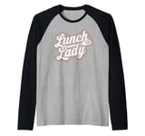 Lunch Lady Cafeteria Worker Raglan Baseball Tee