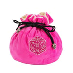 Flannel Pink Drawstring Dice Bag Terningpose - Rollespill fra Outland