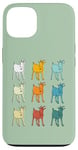 Coque pour iPhone 13 Goat Lover Farm Animals Retro Glitch Goats