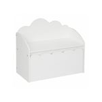 Atmosphera Créateur D'intérieur - Banc & Coffre de Rangement Douceur 60cm Blanc