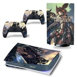 Autocollant Sticker pour Sony PS5 Édition numérique, Monster Hunter World-904