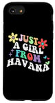 Coque pour iPhone SE (2020) / 7 / 8 Rétro Groovy Just A Girl From Havana Funny Mother's Day 2023