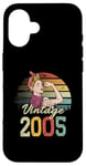 Coque pour iPhone 16 20 ans édition limitée 2005 vintage 20e anniversaire femme