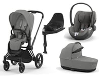 Cybex Priam duovagn 2023 med Cloud T babyskydd & bas