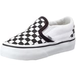 VANS K CLASSIC SLIP-ON VEYB6H6, Baskets mode mixte enfant - damier noir et blanc/blanc, 31.5 EU