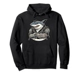 Shark Fin Costume Adult Mens Womens shark boy adult Tattoos Pullover Hoodie