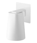 Yamazaki 5487 TOWER Film Hook Holder With Cup, white, ABS Resin/Magnet, Minimalist, 7 x 7 x 9.5 cm