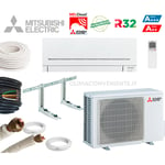 Mitsubishi Electric AP avec 7 métres KIT DINSTALLATION - 9000 BTU 2,5 kW - Wi-Fi - MSZ-AP25VGK-MUZ-AP25VG A+++, climatiseur reversible mural