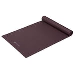 Gaiam Tapis de yoga de qualité supérieure - 5 mm d'épaisseur - Pour tous les types de yoga, pilates et exercices au sol - Aubergine sauvage - 5 mm