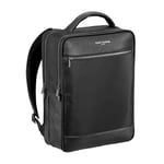 SAINT MARTIN - Sac à Dos Ordinateur Homme Jules - pour Ordinateur 15,6" - 2 Compartiments - Multiple espaces de Rangement - Matière résistante et stylée - Noir