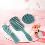 Hair Brush Comb Set Silicone Portable Detangler Hair Comb Set For Wet Dry Cur UK