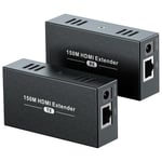 Dt264 Hdmi Extender Over Ethernet 150M - Extendeur Hdmi Ethernet Adaptateur Rj45 Hdmi Sur Cat 5E/6/7/8 Support Loop Out[YIN143518]