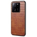 Xiaomi 13T / Redmi K60 Ultra Case Crocodile Textured Leather + TPU + PC Slim puhelimen suojakuori - vihreä