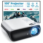 Projecteur L36P 1920X1080P Full HD Supportée,Bluetooth Vidéoprojecteur,Mini  Rétroprojecteur 12000Lumen,Compatible avec