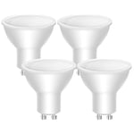 LEDYA GU10 LED Bulbs Cool White 5000K, 40w Halogen Spotlight Bulb Equivalent, 5W 400lm Gu10 Bulbs, 120° Beam Angle, Non Dimmable (4 Pack)