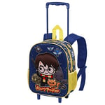 Harry Potter Beasty Friends-Sac à dos 3D à Roulettes Petit, Bleu