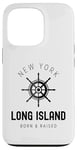 iPhone 13 Pro Long Island New York Vintage LI NY Ship Wheel Born & Raised Case