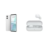 Sony Smartphone Xperia 10 VI Blanc -Extension Garantie 12 Mois Offerte [Exclusivité Amazon] + Ecouteurs Intra-Auriculaires Bluetooth WF-C510 - Blanc