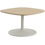 Soft Coffee Table 70x70 cm, Solid Oak / Grey