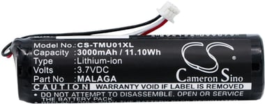 Batteri til MALAGA for Tomtom, 3.7V, 3000 mAh