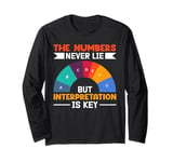 The Numbers Never Lie But Interpretation Is Key Long Sleeve T-Shirt