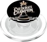 Champion Échec Et Mat Passionnés de Jeu PopSockets PopGrip pour MagSafe