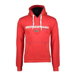 Geographical Norway - Sweat à Capuche Homme à Manches Longues Golivier Rouge Taille S, rouge, S/M