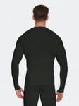 3 Pack Compressio Paidat Miesten Pitkähihaiset Athletic Kylmän Sää Base Layer Aluspaita Gear T-paita harjoitteluun · Musta · XL