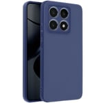 Fodral till Xiaomi 14T Pro Matte Soft Silicone Midnight Blue Blå