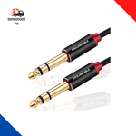 6.35Mm Vers 6.35Mm Stéréo Câble, TRS Jack Câble Pour Guitare, Amplificateur