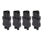 4x IEC320 C6 To IEC320 C5 Power Adapter IEC320 C6 To C5 Power Cord Adapter C Set