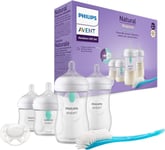 Philips Avent Airfree Vent Baby Bottle Newborn Gift Set - 4 Baby Milk Bottles wi