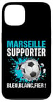 Coque pour iPhone 13 Marseille Supporter Football Cadeau Fan Foot Marseillais