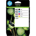 HP 963 Original Ink Cartridge 6ZC70AE Black, Cyan, Magenta, Yellow Pack of 4 Multipack