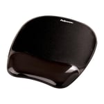 Fellowes Mouse Mat Wrist Support - Crystals Gel Mouse Pad with Non Slip Rubber B