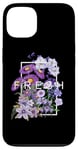 iPhone 13 Purple Fresh Bloom Flowers Purple Color Graphic Case