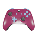 Custom Xbox One S Controller - Claret and Blue Design - New - 12 Month Warranty