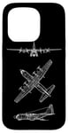 Coque pour iPhone 15 Pro Hercules Turboprop C130 Avion de transport tactique