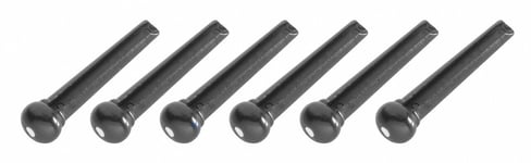 Stagg Acoustic Guitar Bridge Pins, Black Six Pack SP-PIWS-BK