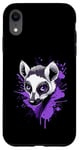 iPhone XR Lemur in Purple and White Case