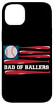 iPhone 14 Plus Dad of Ballers American Flag Funny Baseball Papa Fathers Day Case