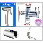 Pommeau de douche à main en acier inoxydable pour lavement anal,autonettoyant,pulvérisateur de bidet,déterminer,lavage des toilettes,PLANdouchette WC,K5 - Type package 13