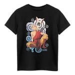 Avatar: The Last Airbender Barn T-shirt för barn/ungdomar Aang & Momo 1 Black 13-14 Years