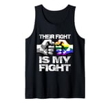 Fist Bump Their Fight Is My Fight LGBTQ+ Awareness Gay Pride Tank Top