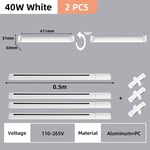 Ensemble complet d'éclairage sur rail pour la décoration intérieure,budgétaire à LED,lustre de magasin,lampe de chambre à coucher,plafonnier sur rail de ma - Type 40w White 2 piece-Cold White 6000K