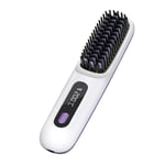 Portable Cordless Hair Straightener Brush with LED Display ,Negative Ion6521