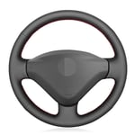 NUIOsdz Housse de Volant de Voiture en Cuir, pour Peugeot 207 2006-2014 Partenaire 2009-2018 Expert 2008-2016 Fiat Scudo 2010-2016