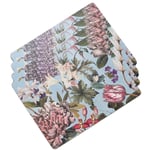 Royal Botanic Gardens Kew Bee Floral Rectangle Corkback Placemat Pack Of 4